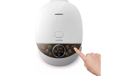 Nồi cơm điện Philips HD4515 trang bị bảng điều khiển phím cơ học